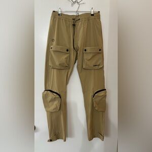 Kuwalla Tek Men's Tan Utility Cargo Pants KUL-UP2239 Medium Hiking Outdoors